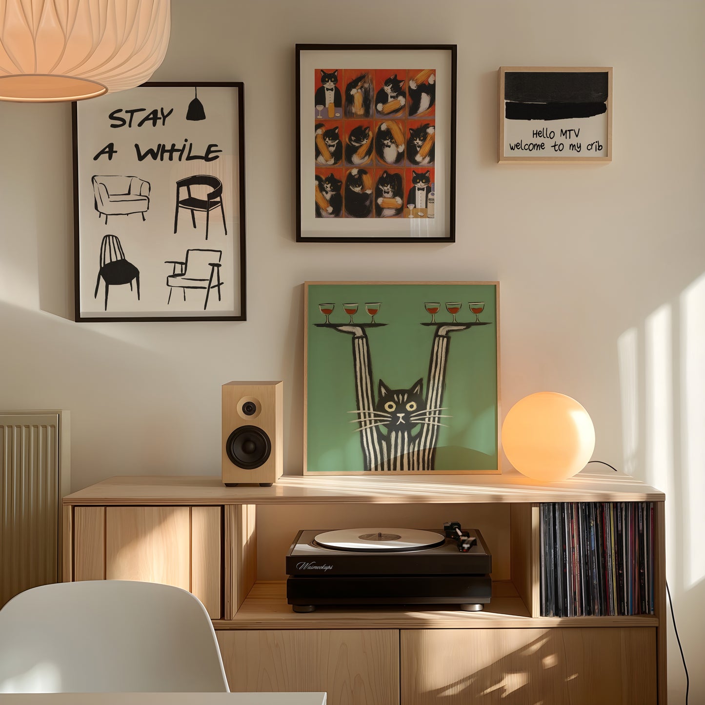 Stay A While, Black & White