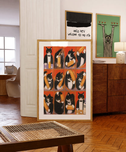 Tuxedo Cat Bartender