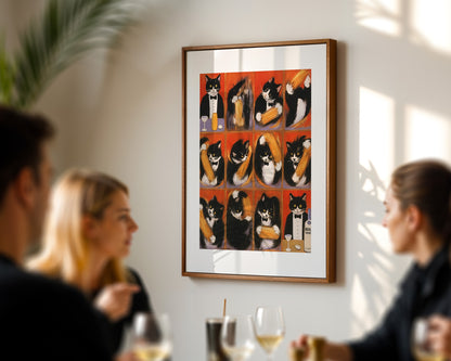 Tuxedo Cat Bartender