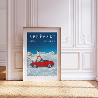 Fur Coat Girl Skiing