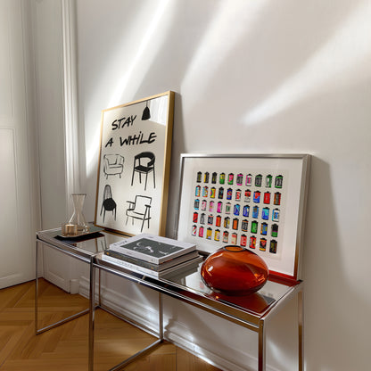 Stay A While, Black & White